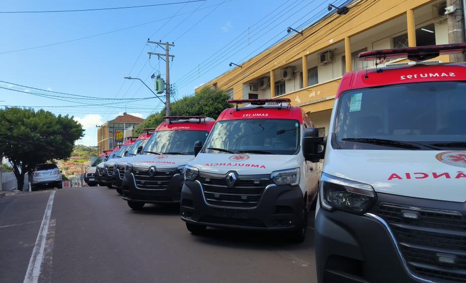 Estado entrega sete novas ambulâncias para reforçar o Samu do Norte Pioneiro