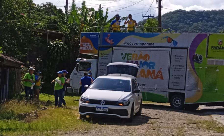 Ação de enfrentamento à dengue realizada em Antonina - Verão Maior