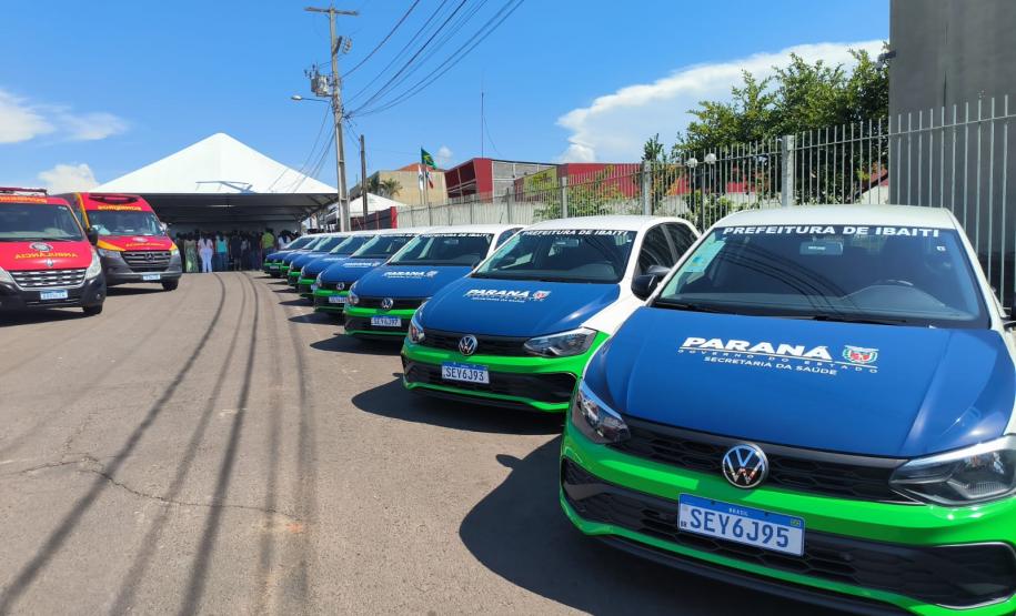 Estado entrega novos veículos para reforçar serviços de saúde em Ibaiti e região