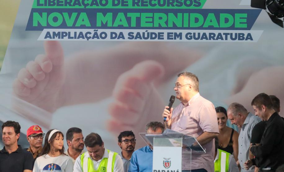 Governador anuncia R$ 4,7 milhões para nova maternidade e em Guaratuba