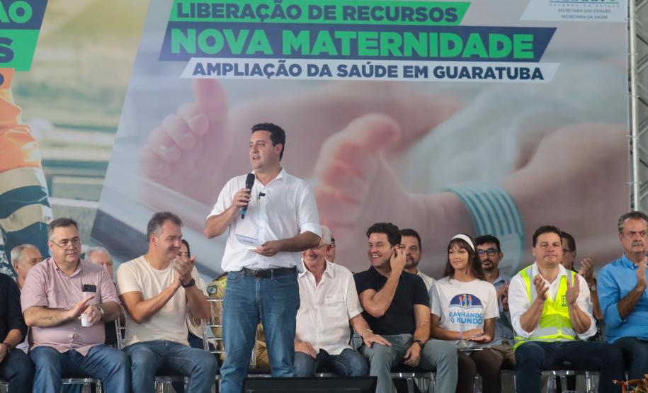 Governador anuncia R$ 4,7 milhões para nova maternidade e em Guaratuba