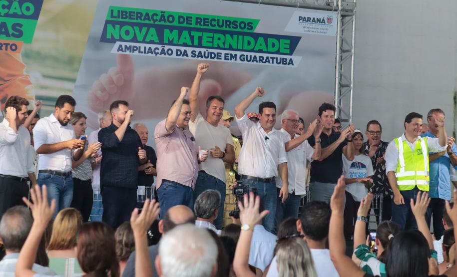 Governador anuncia R$ 4,7 milhões para nova maternidade e em Guaratuba