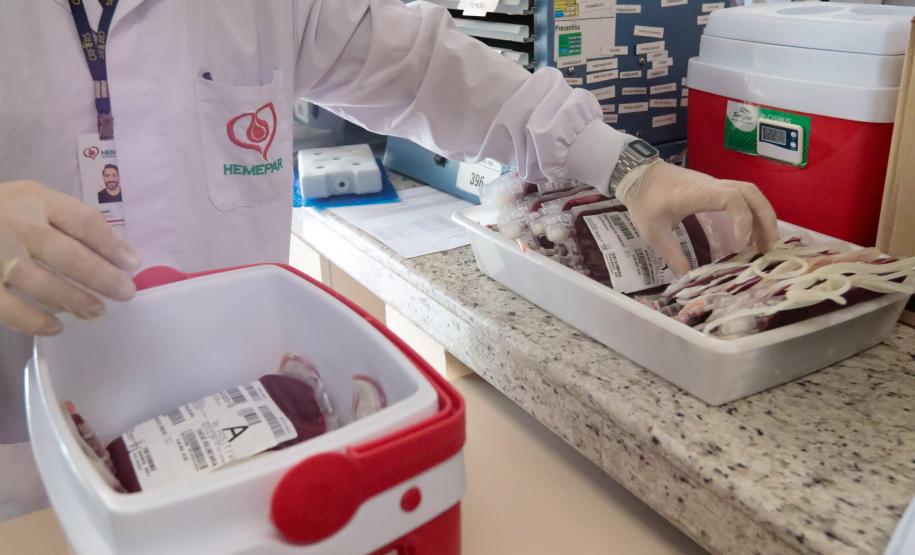Paraná envia bolsas de sangue e plaquetas para o Rio Grande do Sul