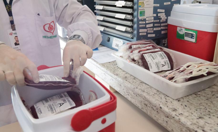 Paraná envia bolsas de sangue e plaquetas para o Rio Grande do Sul