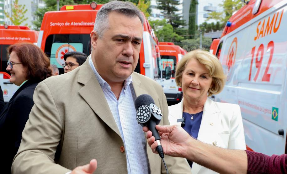 Estado entrega 24 novas ambulâncias para fortalecer o Samu de Curitiba