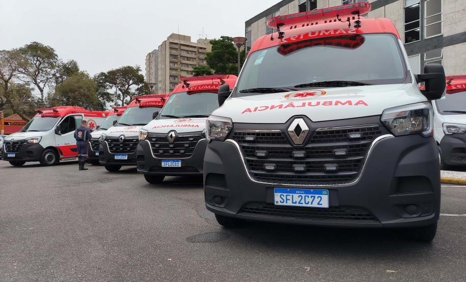 Estado entrega 24 novas ambulâncias para fortalecer o Samu de Curitiba