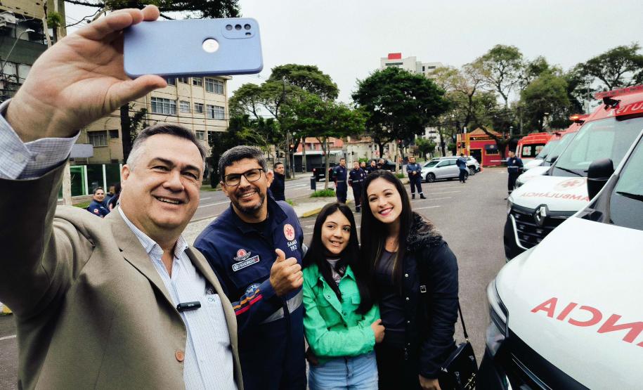 Estado entrega 24 novas ambulâncias para fortalecer o Samu de Curitiba