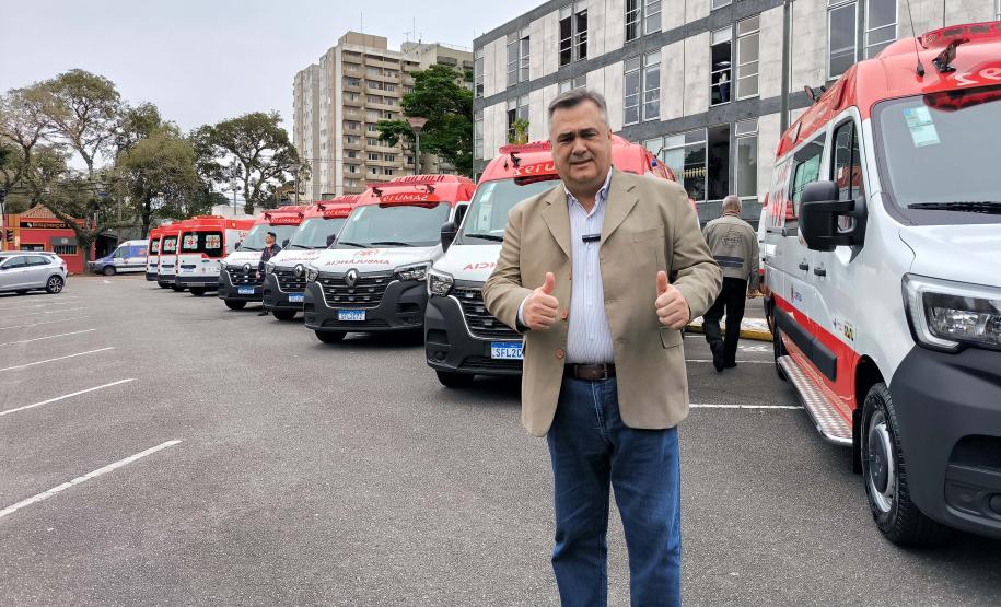 Estado entrega 24 novas ambulâncias para fortalecer o Samu de Curitiba