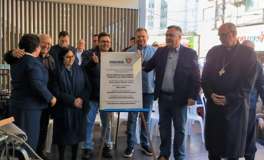 Governo inaugura novo pronto-socorro do Hospital da Providência em Apucarana