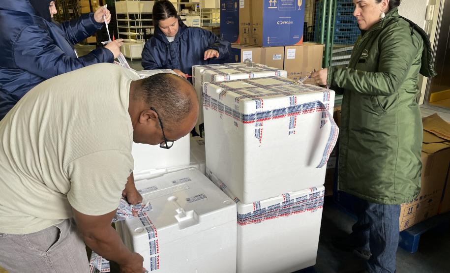 Paraná recebe primeiro lote da vacina atualizada da Covid-19