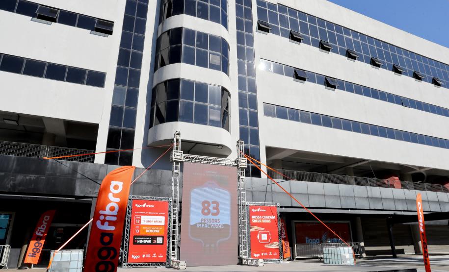 Hemepar promove coleta de sangue na Ligga Arena como parte do Junho Vermelho