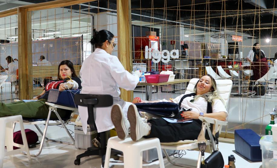 Hemepar promove coleta de sangue na Ligga Arena como parte do Junho Vermelho