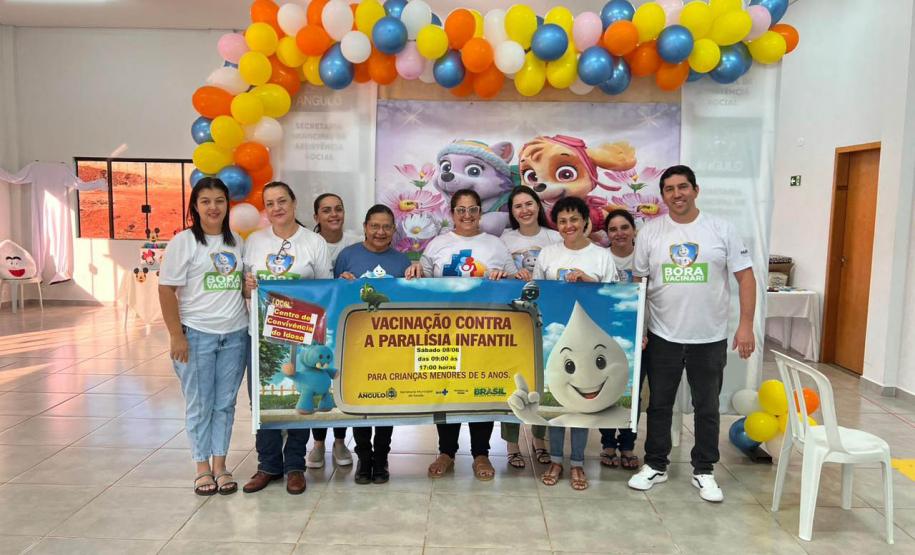 Mais de 70 mil crianças são imunizadas no Dia D contra a poliomielite em todo o Paraná