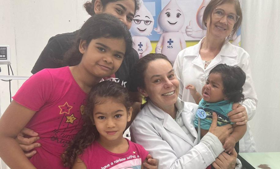 Mais de 70 mil crianças são imunizadas no Dia D contra a poliomielite em todo o Paraná