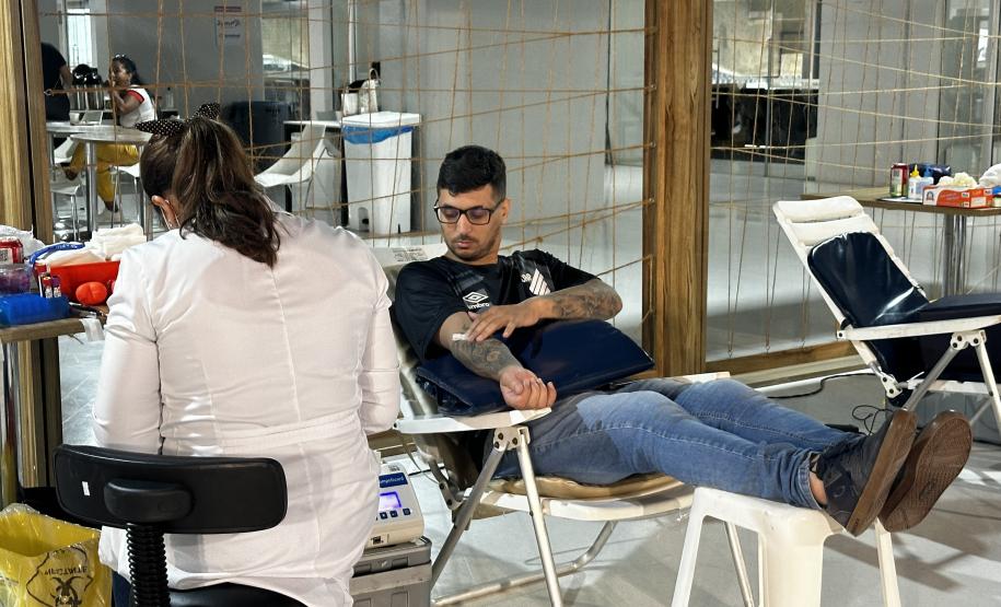 Hemepar promove coleta de sangue na Ligga Arena como parte do Junho Vermelho