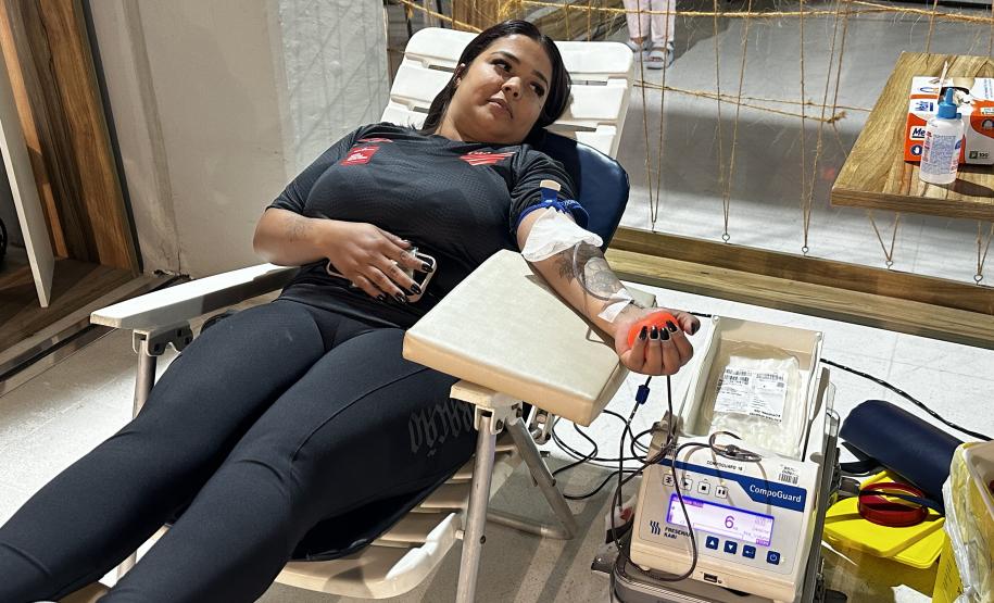 Hemepar promove coleta de sangue na Ligga Arena como parte do Junho Vermelho