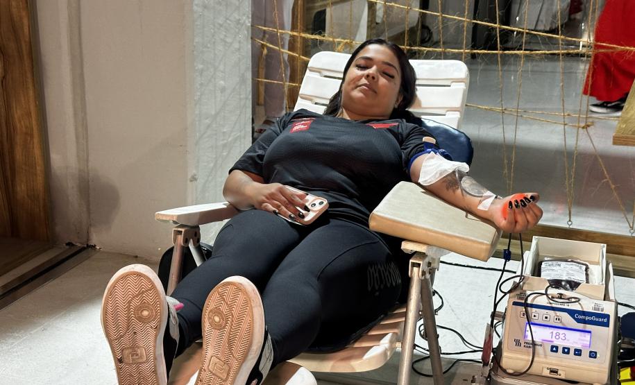 Hemepar promove coleta de sangue na Ligga Arena como parte do Junho Vermelho