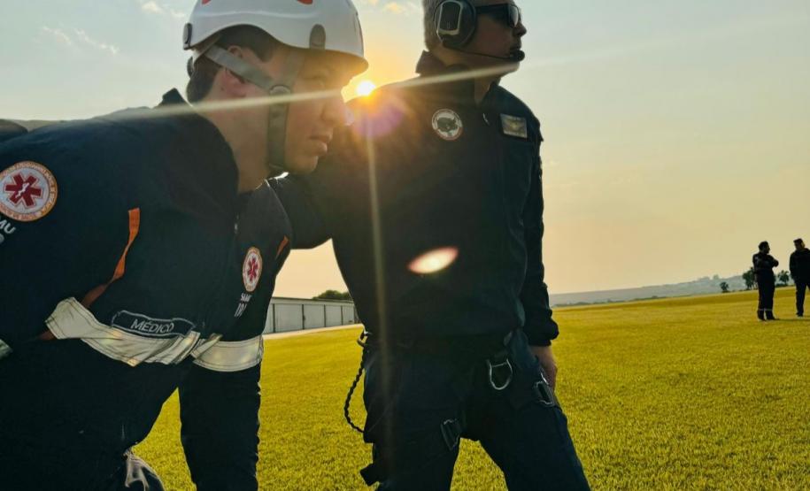 Saúde promove curso de operador de suporte médico para atendimentos com helicópteros
