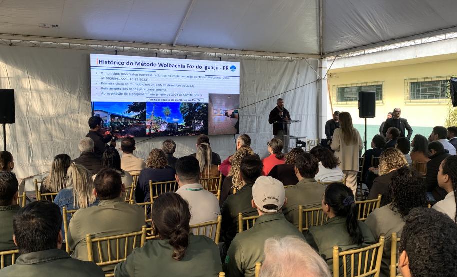 Método Wolbachia: Paraná solta mosquitos na inauguração da biofábrica em Foz do Iguaçu