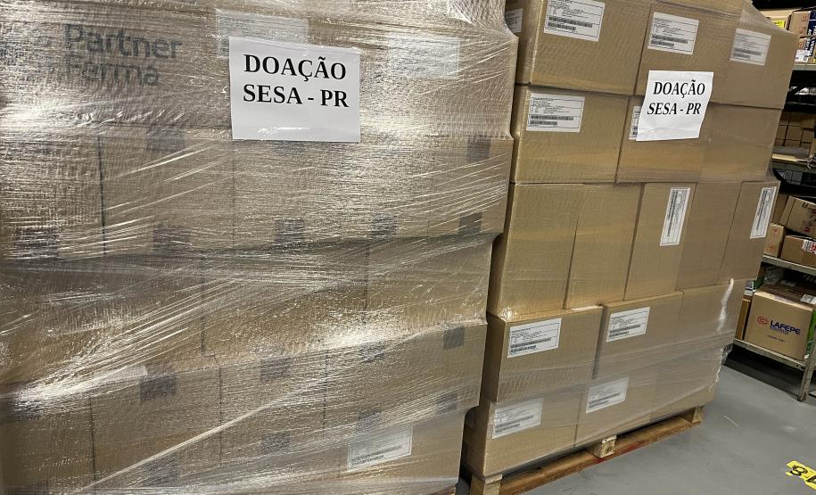 Paraná envia mais de 1,3 milhão de unidades de medicamentos ao Rio Grande do Sul