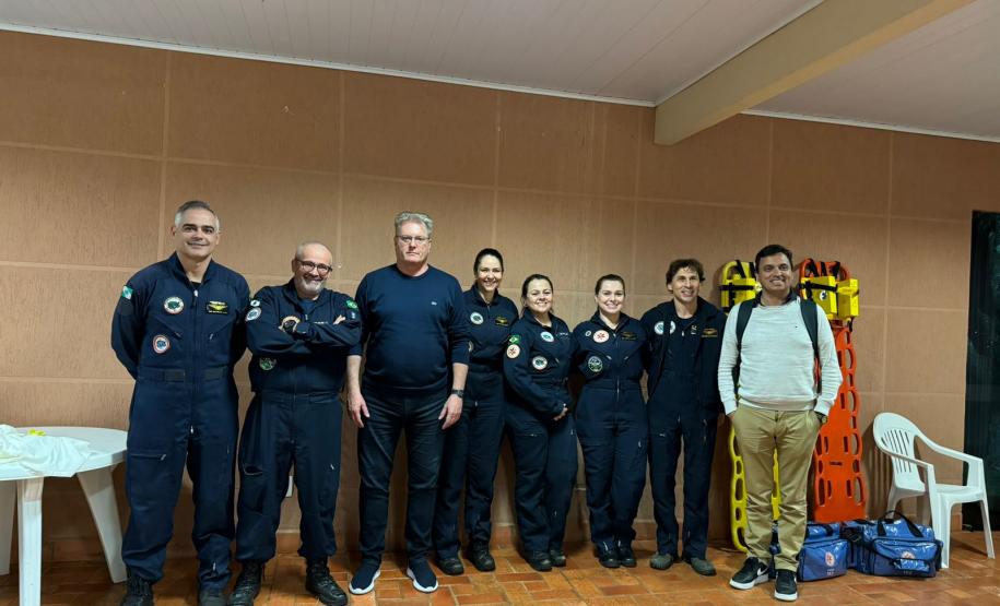 Saúde promove curso de operador de suporte médico para atendimentos com helicópteros