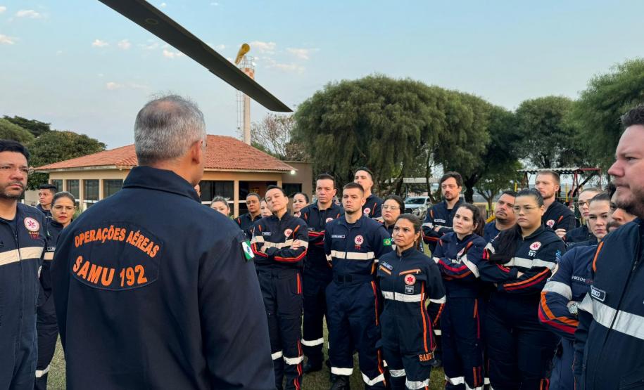 Saúde promove curso de operador de suporte médico para atendimentos com helicópteros