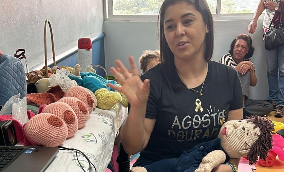 Agosto Dourado: ações no Litoral reforçam importância do aleitamento materno