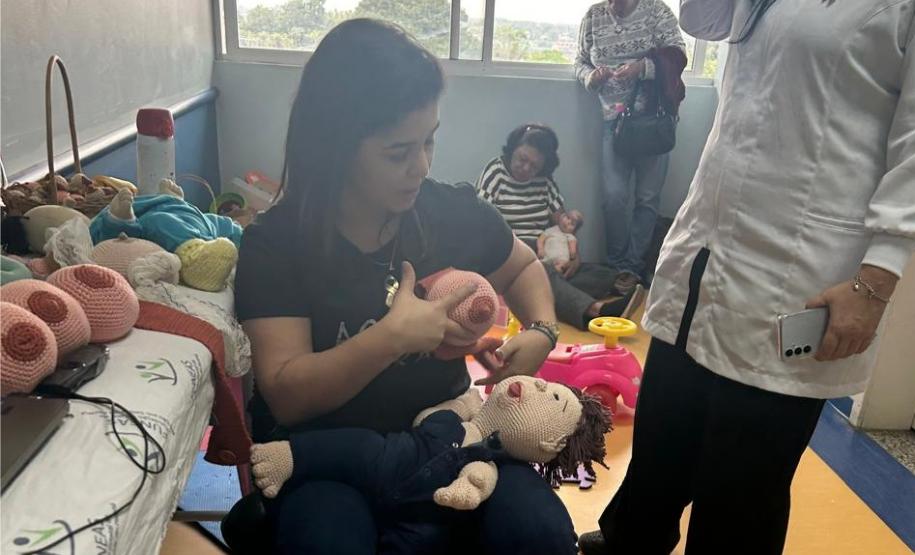 Agosto Dourado: ações no Litoral reforçam importância do aleitamento materno