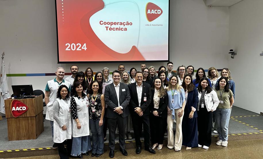 Cooperação técnica: equipe da Saúde do Paraná faz treinamento na AACD em São Paulo