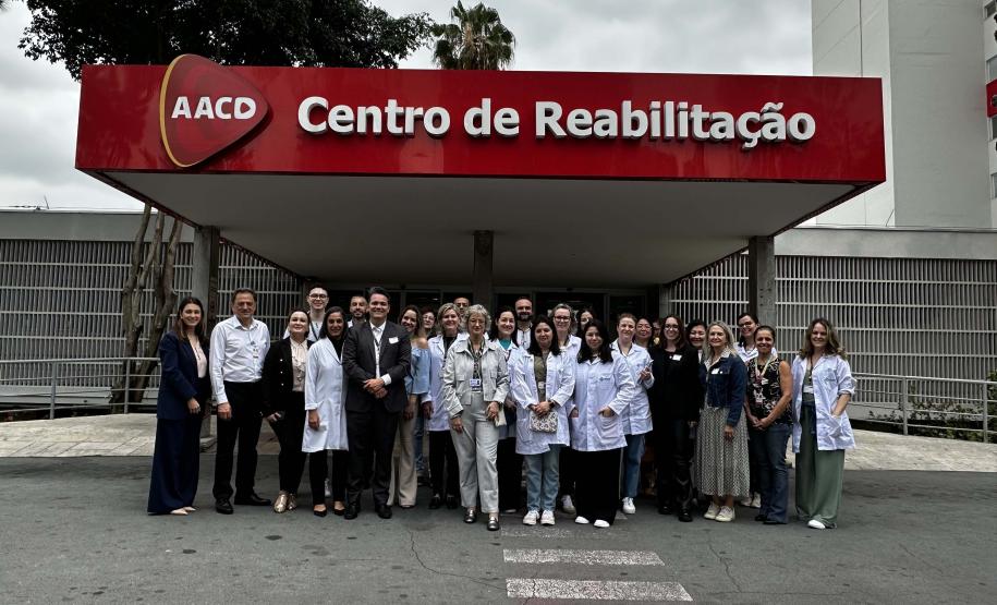 Cooperação técnica: equipe da Saúde do Paraná faz treinamento na AACD em São Paulo