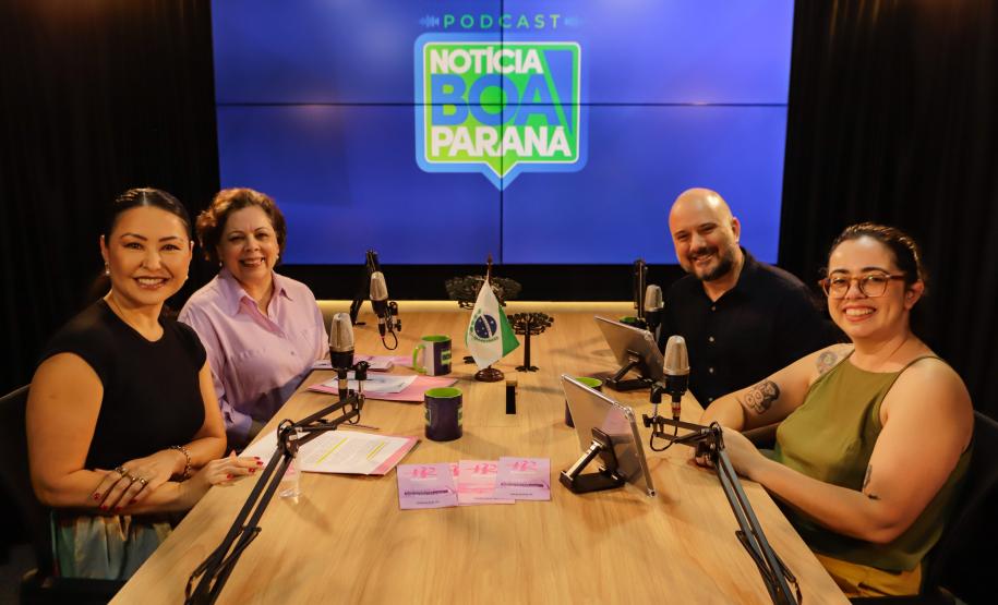 Ações do Paraná Rosa são destaques do podcast Notícia Boa Paraná