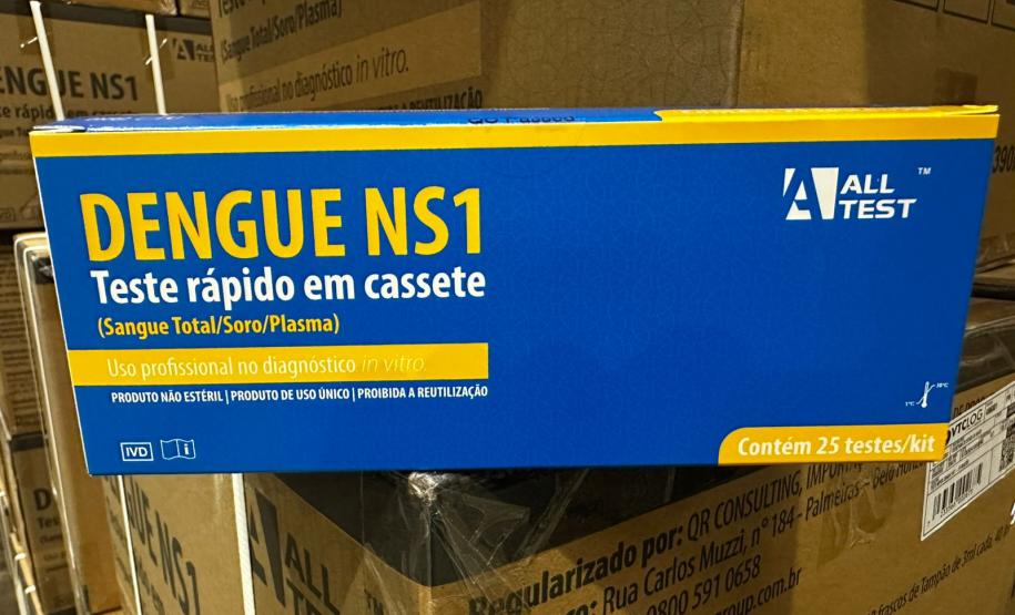 Paraná recebe 359,9 mil testes rápidos de dengue e Sesa organiza distribuição