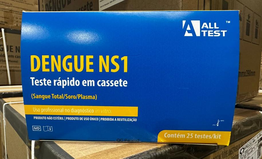 Paraná recebe 359,9 mil testes rápidos de dengue e Sesa organiza distribuição