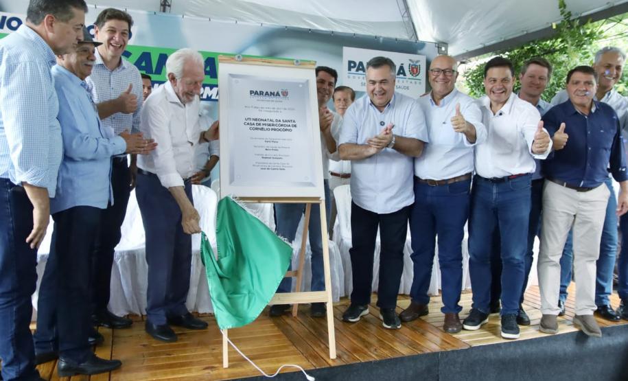 Darci Piana inaugura nova UTI neonatal da Santa Casa de Cornélio Procópio