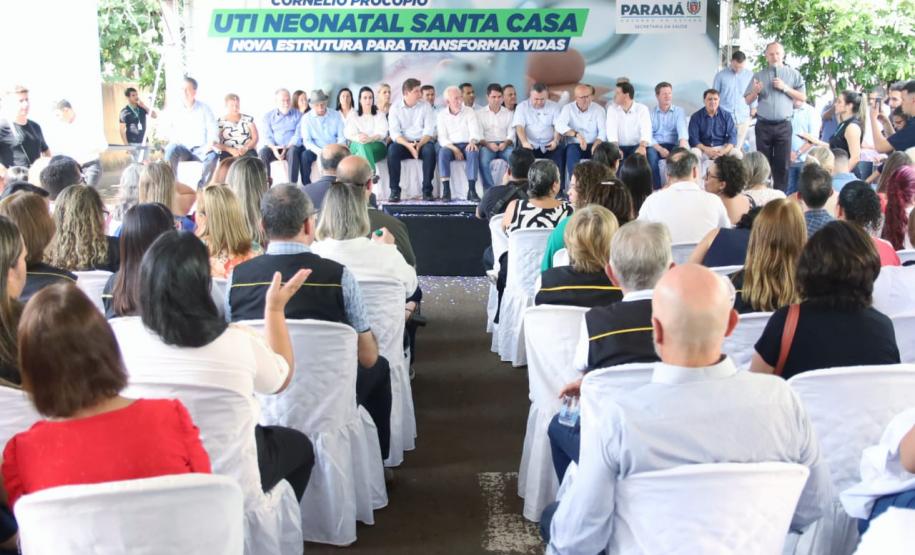 Darci Piana inaugura nova UTI neonatal da Santa Casa de Cornélio Procópio