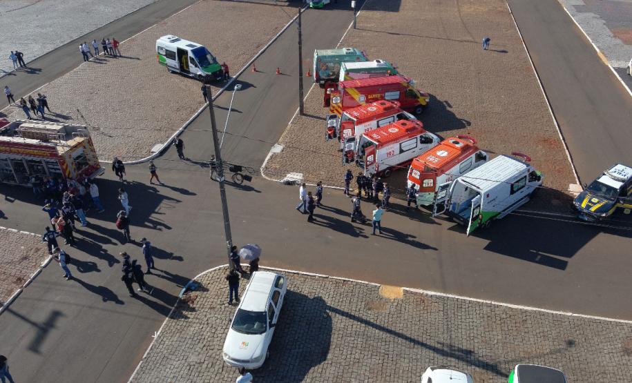 Profissionais de saúde são treinados em simulação de acidente grave em Londrina