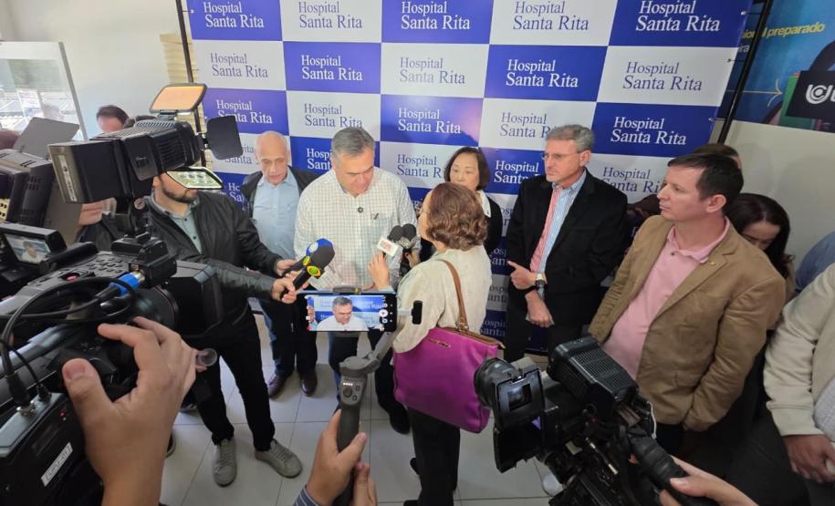Estado libera R$ 1,3 milhão em equipamentos para o Hospital Santa Rita, de Maringá
