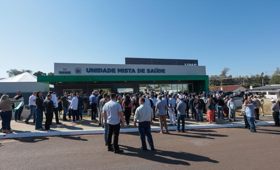Ratinho Junior inaugura primeira Unidade Mista de Saúde do Paraná em Maria Helena