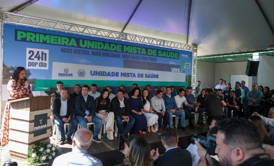 Ratinho Junior inaugura primeira Unidade Mista de Saúde do Paraná em Maria Helena