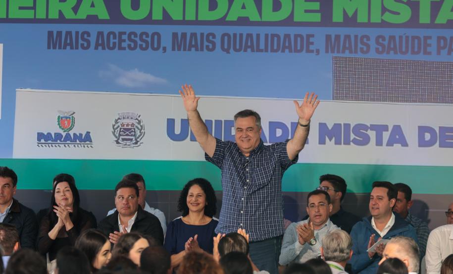 Ratinho Junior inaugura primeira Unidade Mista de Saúde do Paraná em Maria Helena