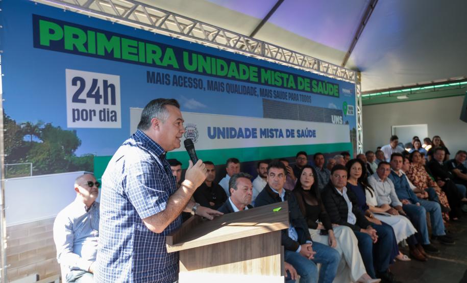 Ratinho Junior inaugura primeira Unidade Mista de Saúde do Paraná em Maria Helena