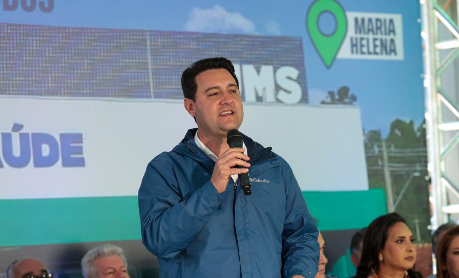 Ratinho Junior inaugura primeira Unidade Mista de Saúde do Paraná em Maria Helena