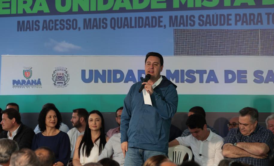 Ratinho Junior inaugura primeira Unidade Mista de Saúde do Paraná em Maria Helena