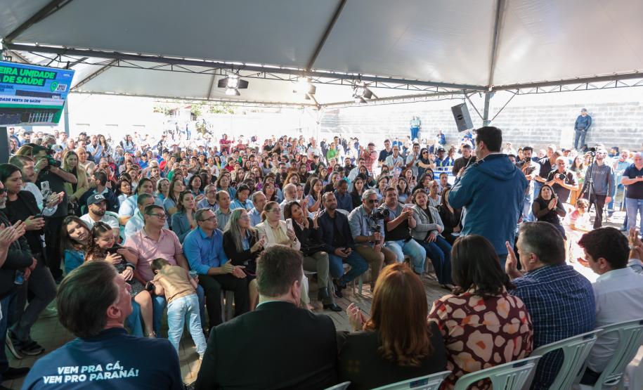 Ratinho Junior inaugura primeira Unidade Mista de Saúde do Paraná em Maria Helena