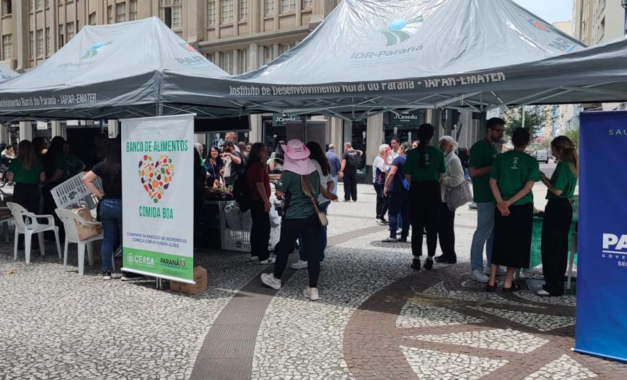 Ação sensibiliza população sobre a importância de uma alimentação saudável e sustentável