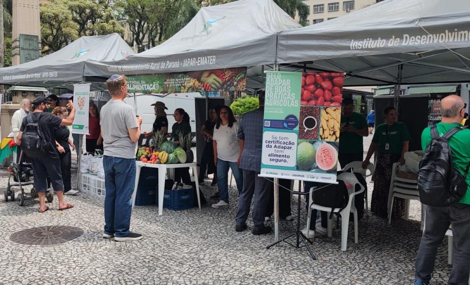 Ação sensibiliza população sobre a importância de uma alimentação saudável e sustentável