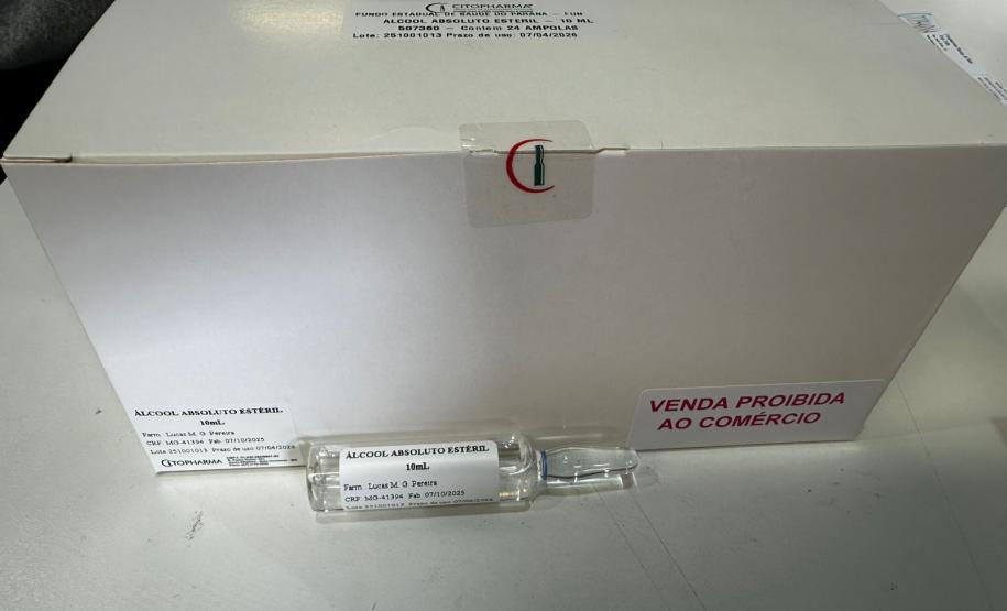 Antídoto do metanol: chega ao Paraná etanol farmacêutico comprado pela Saúde