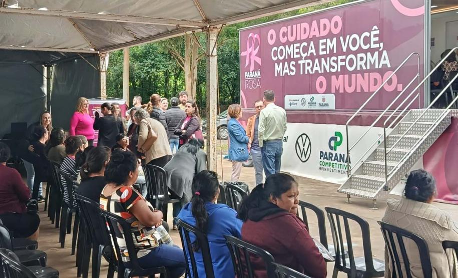 Nova Laranjeiras: Carreta Saúde da Mulher leva atendimento à maior terra indígena do Paraná