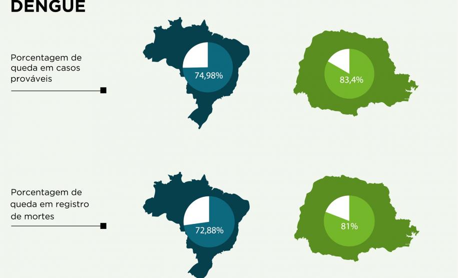 Paraná tem redução de casos e mortes por dengue maior do que a média nacional em 2025