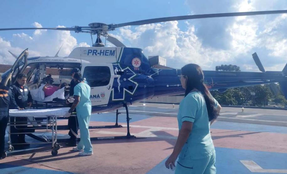 Referência nacional, serviço aeromédico do Paraná garante assistência em todas as regiões